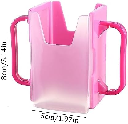 Milk Box Holder, PP Milk Box Cup Holder, No Squeeze Juice Box, Spill Proof Milk Carton Holder, Portable Juice Bag Length Adjustable, Spill Proof Milk Carton Holder for Home, Car, Traveling