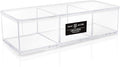 Isaac Jacobs Clear Acrylic 3 Section Organizer- Three Compartment Drawer Tray by IsaacJacobs