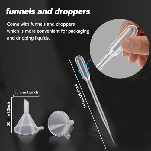 12PCS 3ML White Plastic Empty Squeezable Dropper Bottles Portable Eye