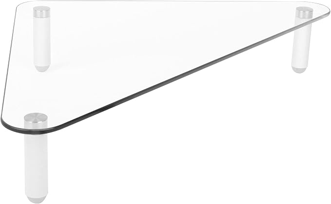 Kantek Glass Corner Monitor Riser, 19.7" x 11" x 3.25", Supports 40 lbs - Image 5