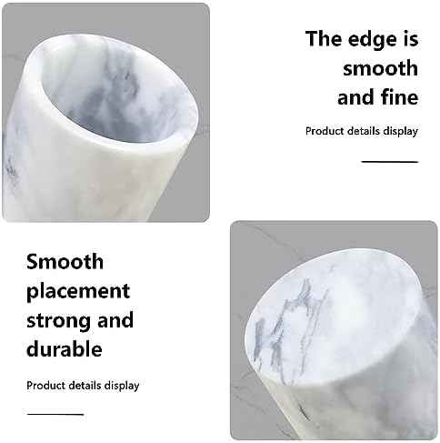 Marble Pencil Pen Holder for Desk,Makeup Brush Holder, Stand for Desk Marble Pattern Pencil Cup for Kids Durable Organizer Ideal Gift for Home, Office(gray).