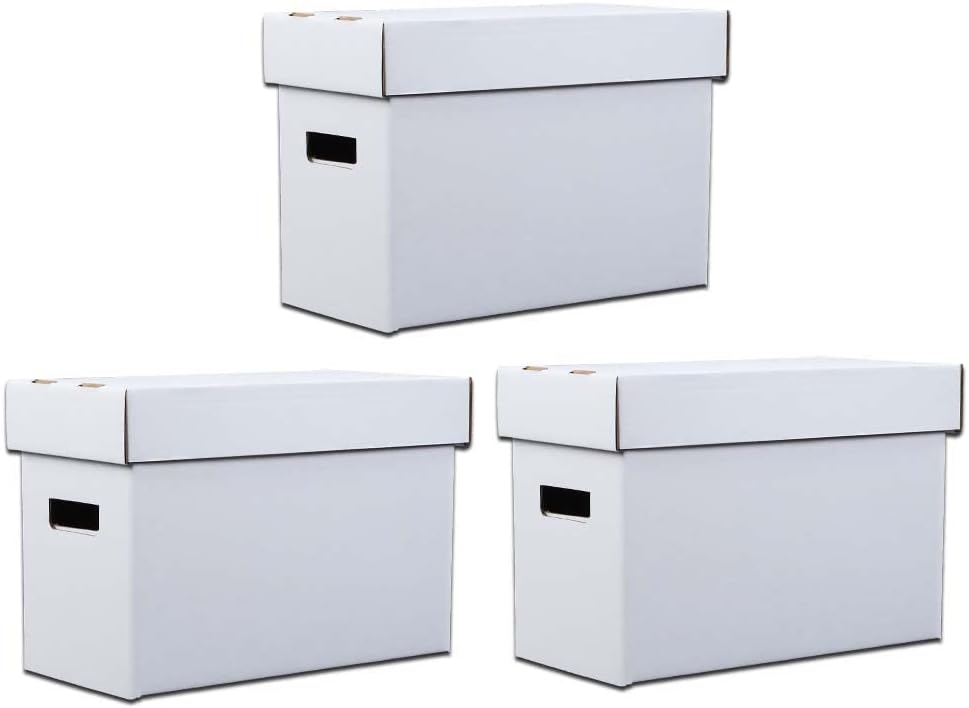 GRAND ORANGE 3 Pack Comic Book Storage Box Holds 150-175 Comics