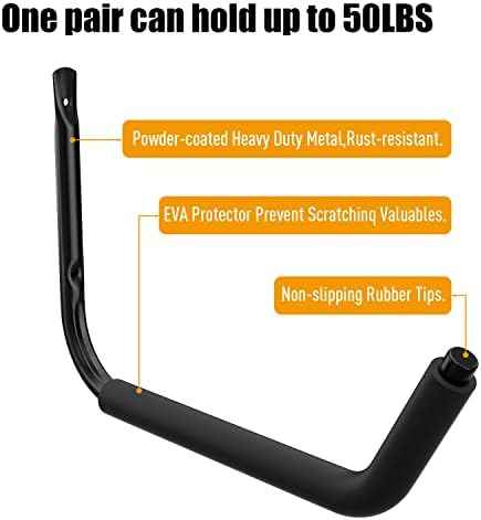 UNITEDPOWER Kayak Storage Racks, Garage Hangers, Wall Hooks for Canoe, Ladder, Bicycle, Folding Chairs, Surfboard, Snowboard, Hose and Tools, Indoor, Outdoor