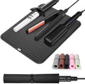 Large Heat Resistant Silicone Mat for Hair Tools: Curling Iron, Flat Iron, Hair Straightener - Portable Hair Styling Pad Cover