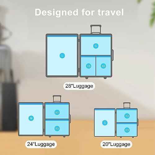 UPGOGO Travel Vacuum Bags Combo 6 Pack - Space Saver Vacuum Storage Bags for Clothing and Luggage