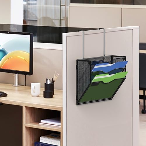 Kuntine.B Wall File Organizer Office Hanging Magazine Holder Wall File