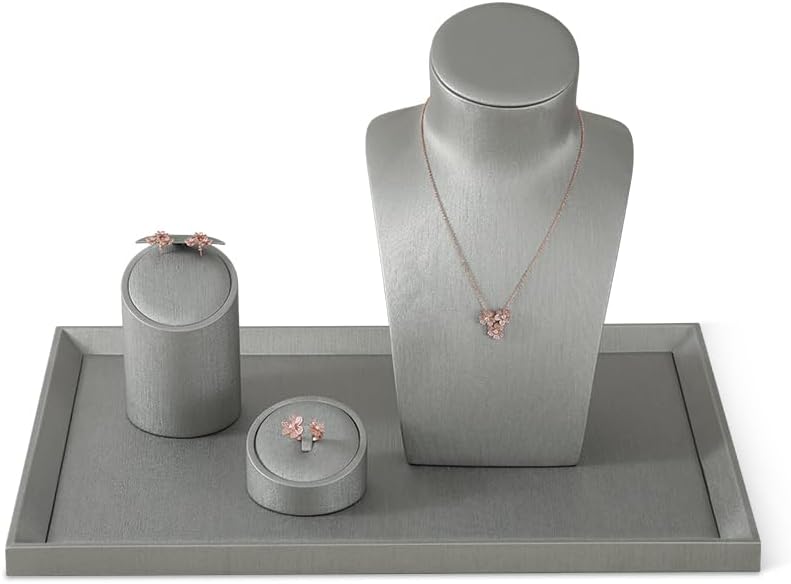 PU Leather Jewelry Display Tray For Necklace,Earring,Ring,Bracelet