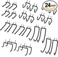 HUHOLE Pegboard Drill Holder, Peg Board Tool Utility Hooks, 24 Pack Heavy Duty by HUHOLE