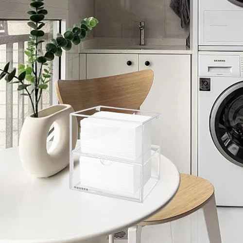 Dryer Sheet Holder Box Acrylic Laundry Sheets Container Storage Dispenser