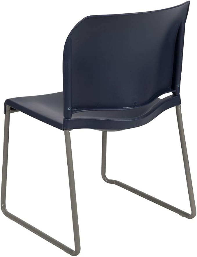Flash Furniture HERCULES Series 880 lb. Capacity Navy Full Back Contoured Stack - Image 6