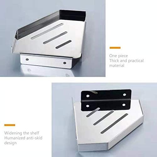 Lavatory Bathroom Corner 304 Stainless Steel Shelf Wall Mount Triangular - Image 4