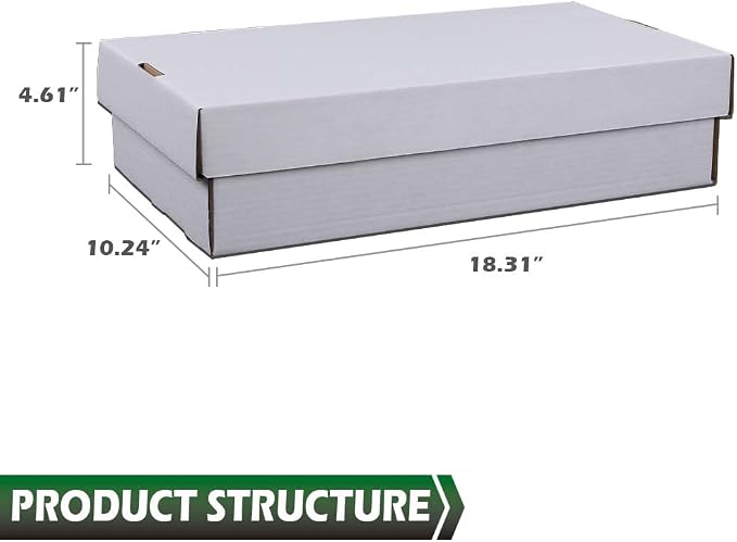 GRAND ORANGE 3Row 3000 Count Trading Card Storage Box Corrugated Cardboard - Image 3