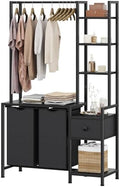 Creso hom Laundry Hamper with Shelf, 5 Tiers Tall Laundry Basket