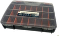 SE Adjustable 26-Compartment Plastic Storage Box - 18x12x3 Inch Organizer with Triple Lock, Translucent Lid, and Sturdy Handle - Ideal for Tools, Crafts, and Small Parts -