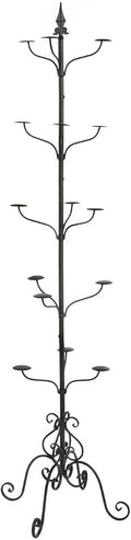 Displays2go Wrought Iron Hat and Coat Rack, Total of 31 Hooks by Displays2go