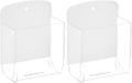 Cosmos Pack of 2 Acrylic Remote Control Holder Adhesive Wall Mount Phone Holder by Unknown