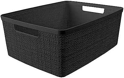 Curver Set of 6 Medium 12L Jute Decorative Plastic Organization and