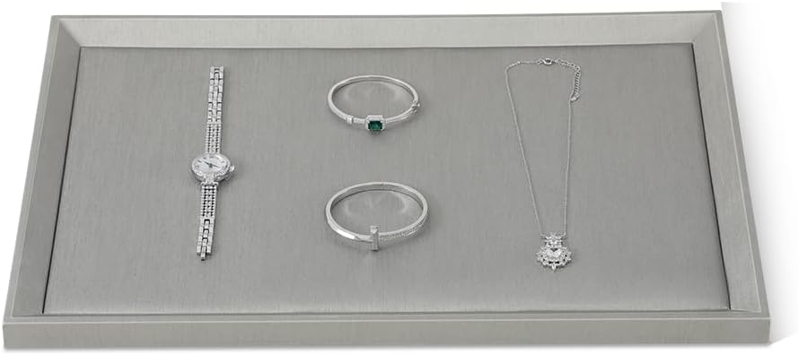 PU Leather Jewelry Display Tray For Necklace,Earring,Ring,Bracelet