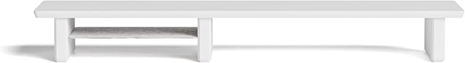 Raico Desk Cockpit Shelf Monitor Stand System Dual Screen Setup Wood Large Desk by RAICO