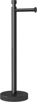 YUMORE Toilet Paper Holder Stand Freestanding, Weighted and Sturdy Matte Black by YUMORE