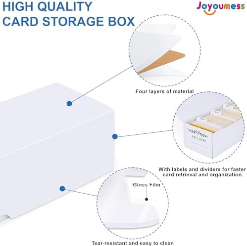 Trading Card Storage Box, Cardboard Storage Boxes with Dividers for Baseball, Sports, Game, Playing Card Collection Organizer, pack of 3