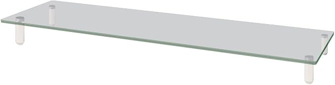 Kantek Extra-Wide Glass Monitor Riser by Kantek