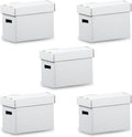GRAND ORANGE 5 Pack Comic Book Storage Boxes, Holds 150-175 Comics