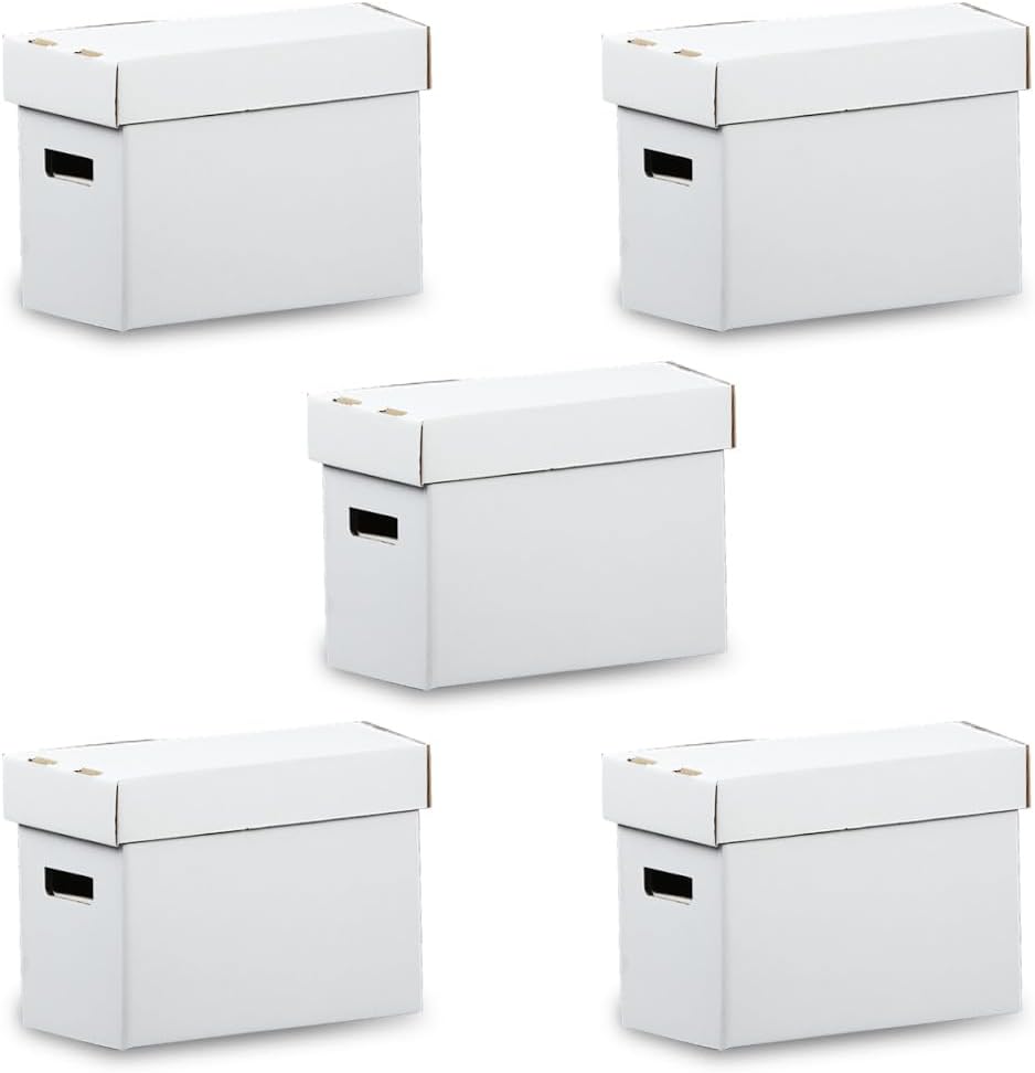 GRAND ORANGE 5 Pack Comic Book Storage Boxes, Holds 150-175 Comics