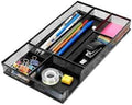 Desk Drawer Organizer, Small Metal Mesh Desk Organizer Tray