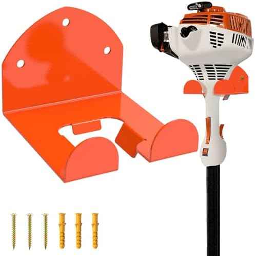 Garage Organizer Grass Trimmer Rack Heavy Duty Weed Eater Hanger Trimmer Hanger Garden Power Tool Hanger for Grass Trimmer, Hedge Trimmer, Garage Trimmer Garden Tools