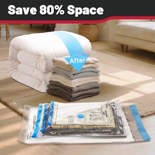 UPGOGO Vacuum Storage Bags with Portable Electric Pump,Vacuum Seal