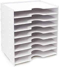SONGWAY File Organizer for Desk - 9 Tier Wide Document Holder, Letter