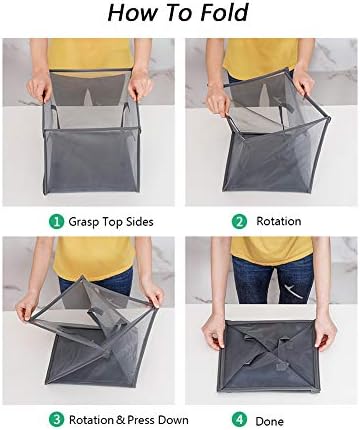 HONOMA Laundry Bags Hamper Bag with Handles,Portable &Collapsible