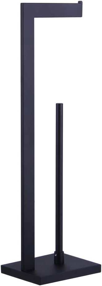 Matte Black Toilet Paper Holder Stand Toilet Paper Roll Holder by kimzcn