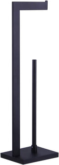 Matte Black Toilet Paper Holder Stand Toilet Paper Roll Holder by kimzcn