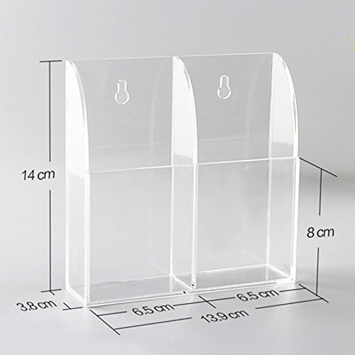 APSOONSELL Remote Control Holder Organizer Wall Mount Acrylic Tidy - Image 4
