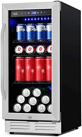 Velivi 15 Inch Beverage Refrigerator and Cooler - 125Cans Capacity