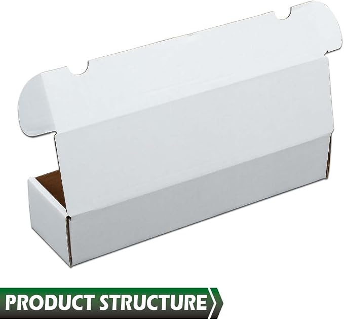 GRAND ORANGE 25 LOT 800 Count Storage Boxes Sports Cards Trading White Shipping - Image 5