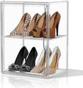 Clear Acrylic Display Case for Boot Storage Organizer Tall Boots Boxes Clear Plastic Stackable Shoe Organizer Box, For Sneakers, Heels, Figures, Handbag, Purse, XXX-L, 1 Pack