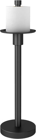 YUMORE Freestanding Toilet Paper Holder, Matte Black/Floor Standing Weighted by YUMORE