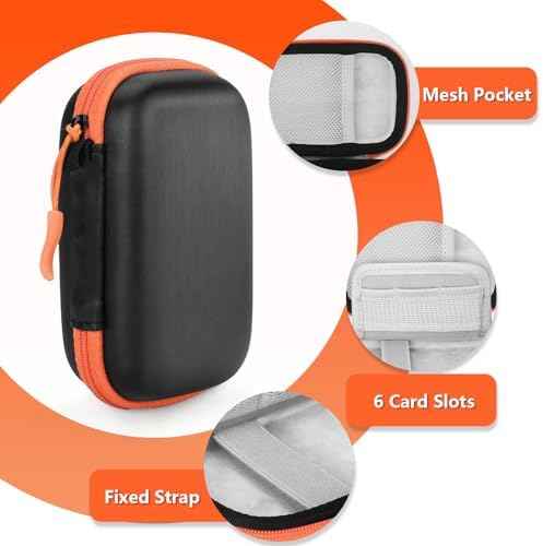 Hard Case for SanDisk Extreme Pro/SanDisk Extreme Portable External SSD 500GB 1TB 2TB 4TB 8TB, Travel Case for External Solid State Drive USB Cable, Protective Cover Storage Bag Fit Memory Card SD