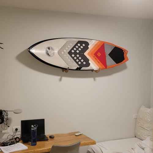 Hang 11 Surfboard Wall Mount - Hardwood Surf Board Wall Hangers