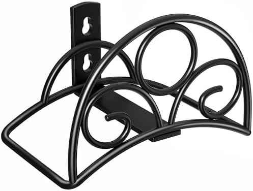 Metal Garden Hose Holder - Wall Mounted Water Hose Holder - Hose Hanger Heavy Duty for Water Hose Extension Cords Vacuum Hose