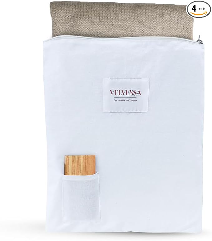 Cashmere Sweater Storage Bags | Pack of 4 |Breathable & Washable Sweater by Unknown