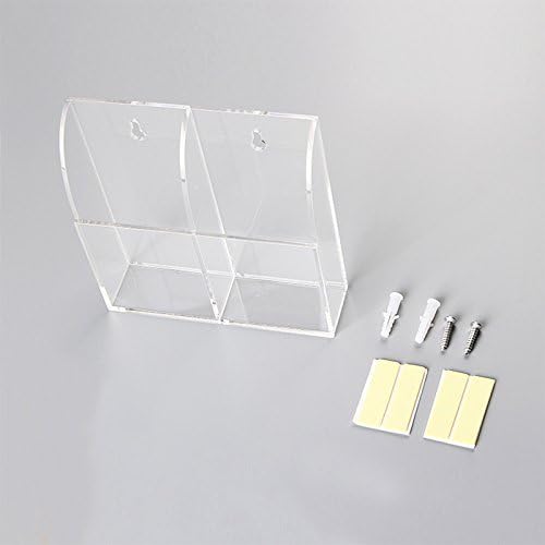 APSOONSELL Remote Control Holder Organizer Wall Mount Acrylic Tidy - Image 3