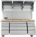CT Copper Tailor 72-inch Rolling Tool Chest with 15 Drawers,Stainless Steel