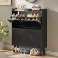 LEYAOYAO Shoe Cabinet Storage for Entryway with 2 Flip Drawers