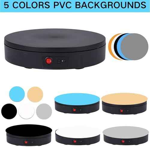 JAYEGT Motorized Rotating Display Stand,330 Lbs Load,360 Degree