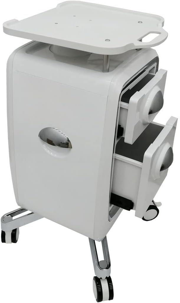 2 Drawers Mobile Trolley Cart for Ultrasound Imaging Scanner Beauty Storage - Image 8