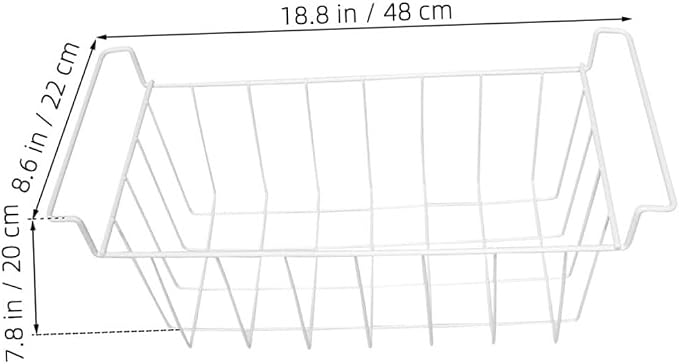 Heavy-duty Metal Freezer Storage Basket Organizer - Image 2